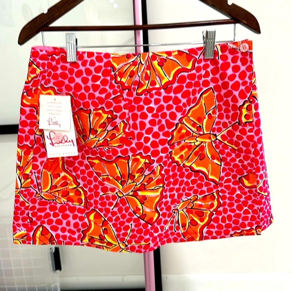 Lilly Pulitzer WHITE LABEL - NEVER WORN wrap skirt Style name - SUZIE size 8